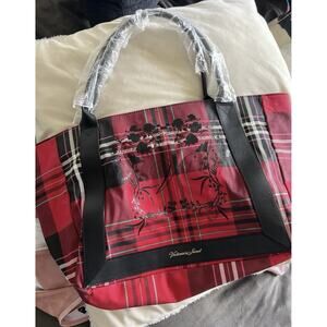 Victoria’s Secret Red Plaid Holiday Tote